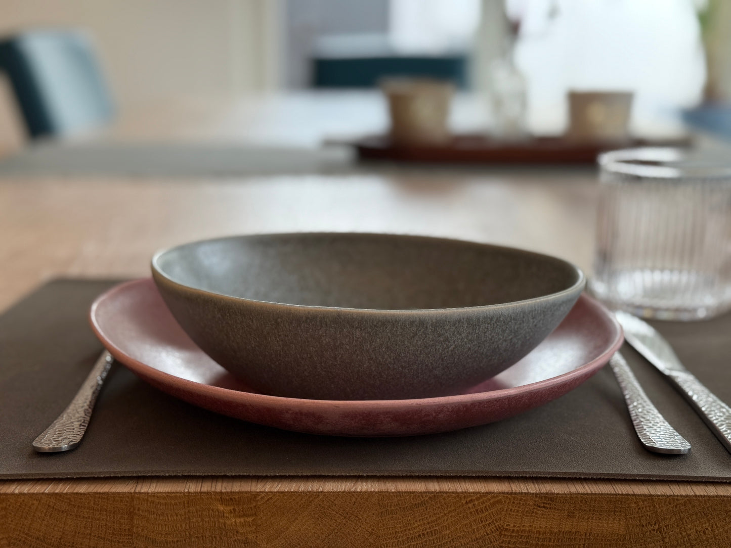 Pasta Bowl 21,5 x 16,5 cm - Cinzento