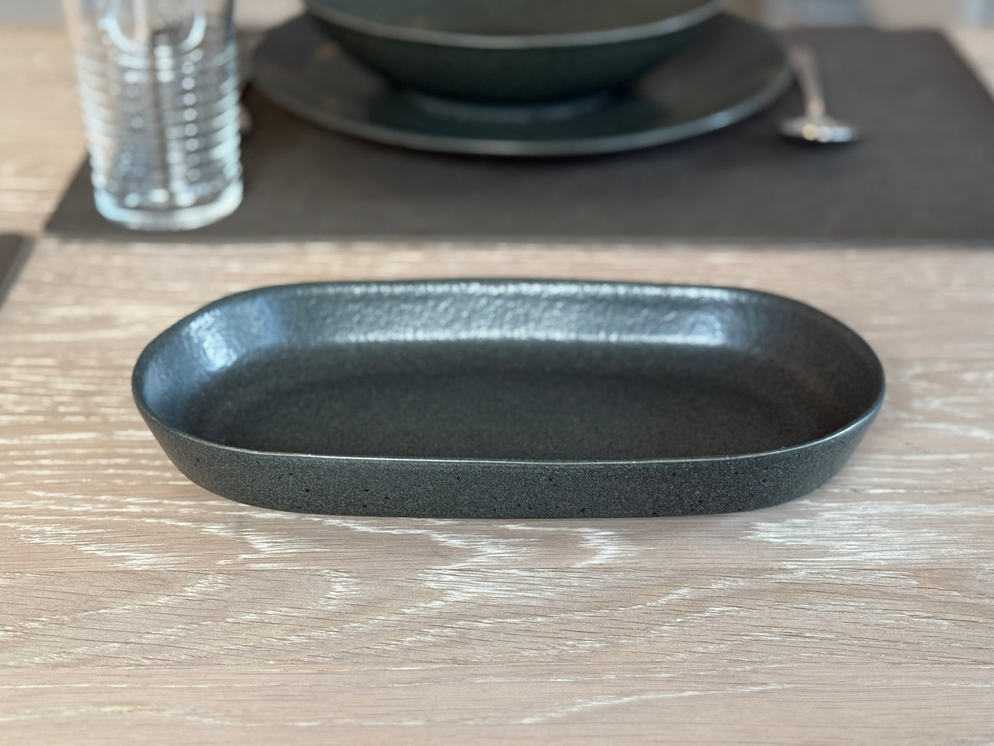 Servierplatte M 25 x 13 cm - Preto E Puntos