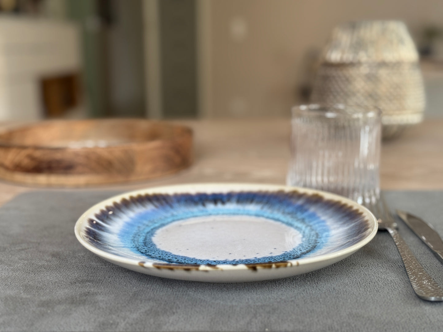 Dessertteller 22 cm - Raiados Azul