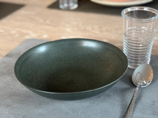 Pasta Bowl 22,5 cm - Preto E Puntos